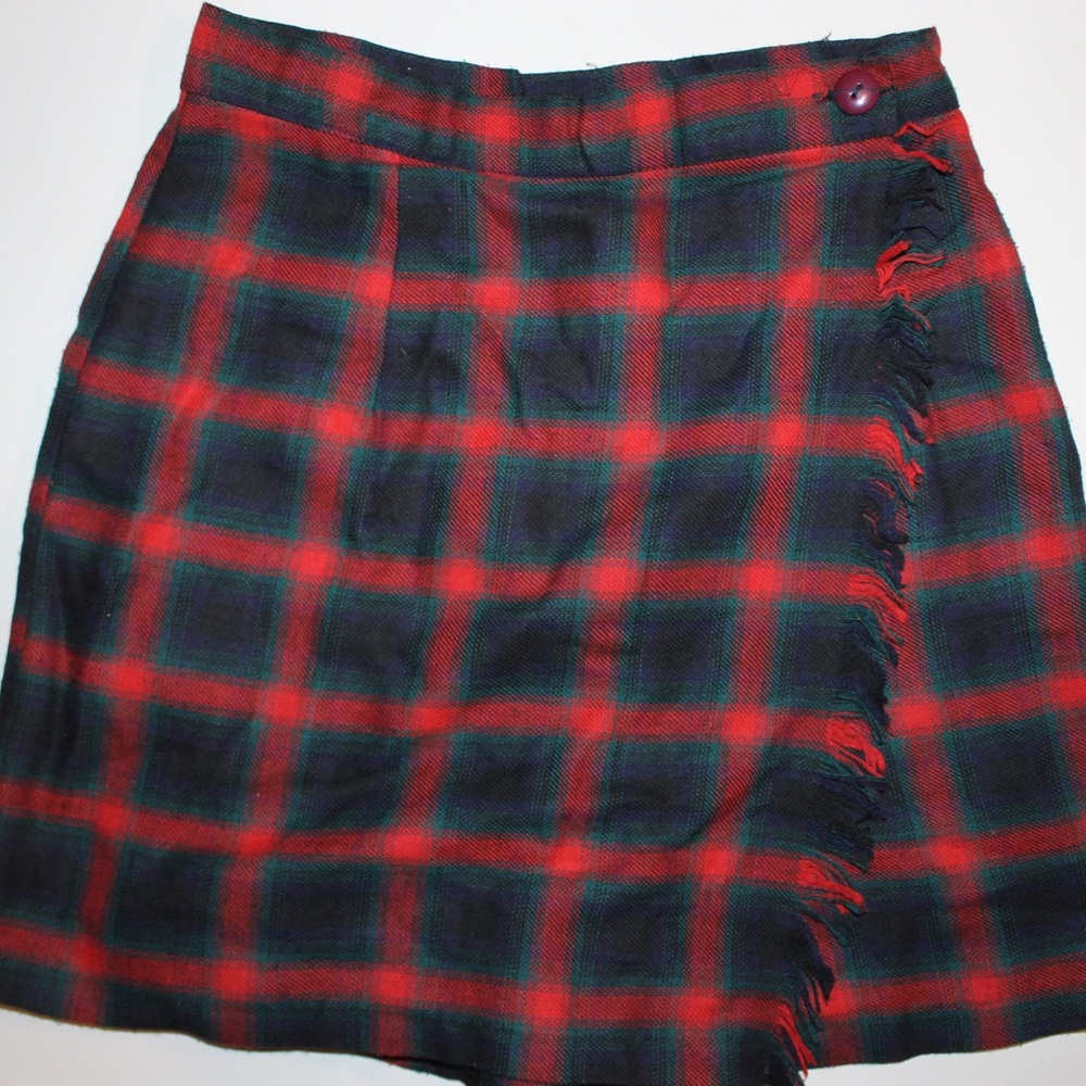 Vintage 35th & 10th Plaid Skort Size 9